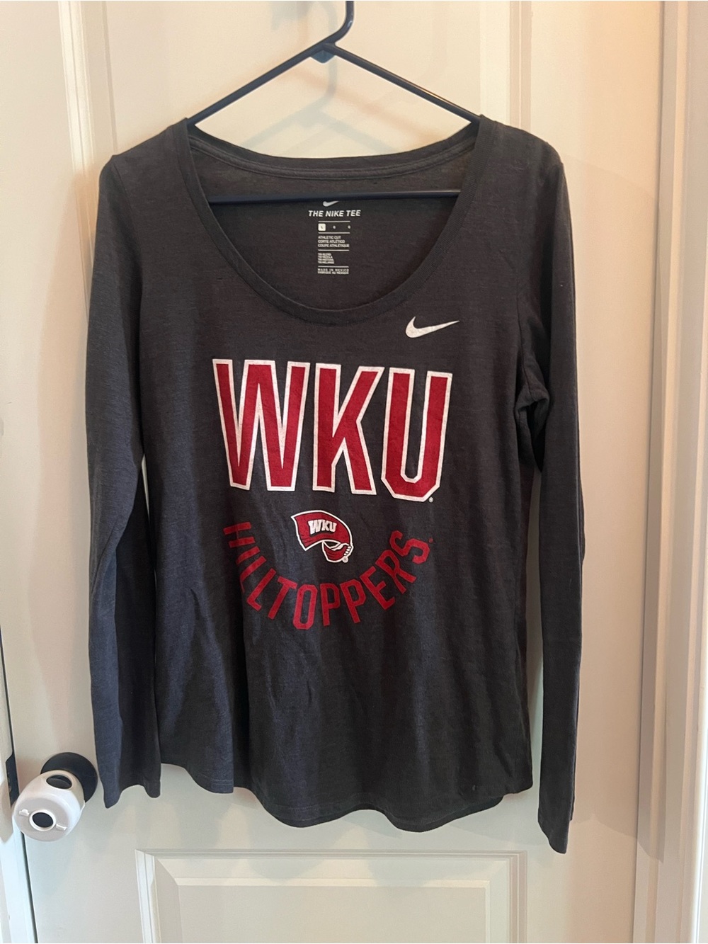 WKU Hilltoppers Nike athletic scoop neck tee dark grey L